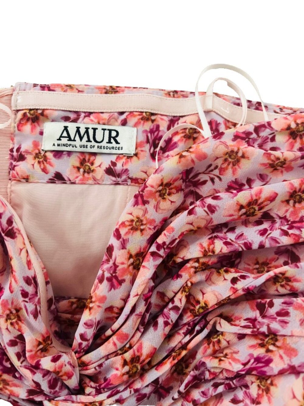 Amur Slim Crop Tube Floral Strapless Top - Picture 3 of 7